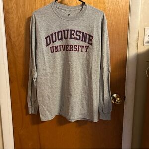 Fanatics Heather Gray Long Sleeve Shirt